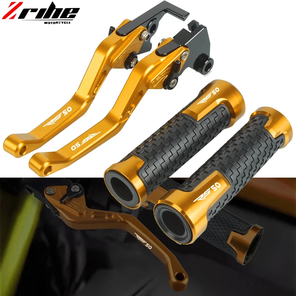 

Motorcycle CNC Brake Clutch Levers Handlebar Grip Handle Hand Grips For APRILIA RS50 RS 50 1999 2000 2001 2002 2003 2004 2005