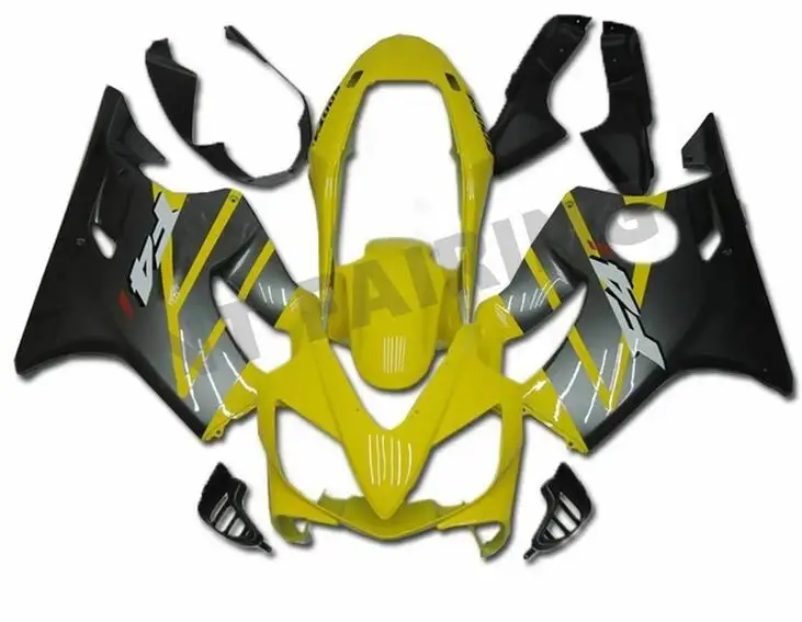

Injection New ABS Whole Fairings Kit Fit for HONDA CBR 600 F4i 04 05 06 07 CBR600 2004 2005 2006 2007 Bodywork set yellow gray
