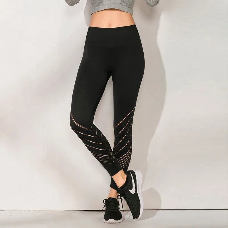 Штаны для йоги с завышенной талией женские бесшовные спортивные Леггинсы
