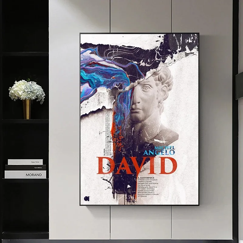Картина на холсте скульптура Давида постеры и принты настенное искусство