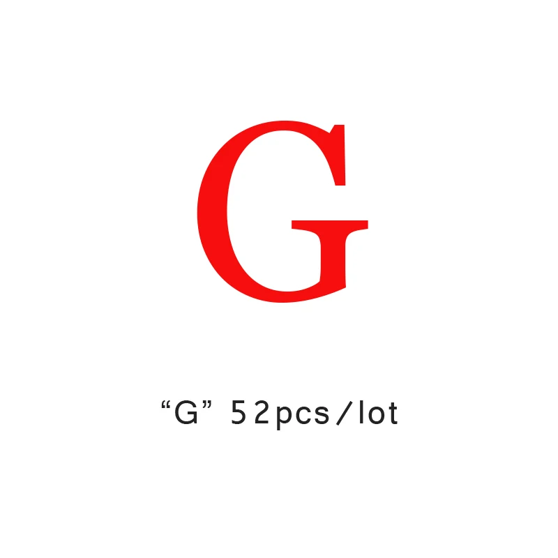 G YHBZRET 52pcs 10mm Square Wooden Beads Alphabet Letter Spacer Loose Bead Jewelry for Making Wooden Bracelet DIY accessories - Цвет: G