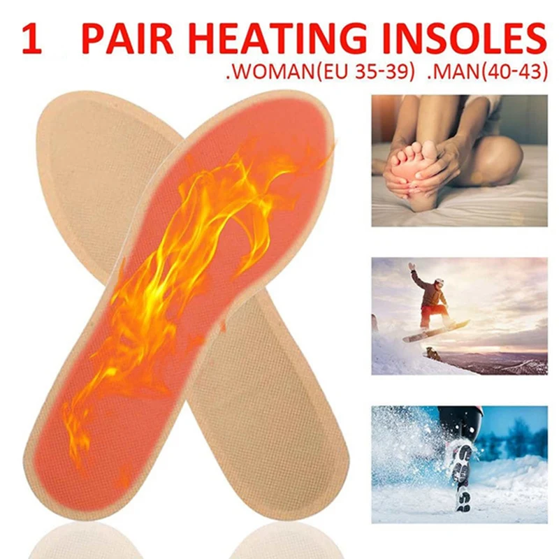 

1Pair Self-heating Shoe Insole Keep Warm Hot Outdoor Sports Winter Heated Pad