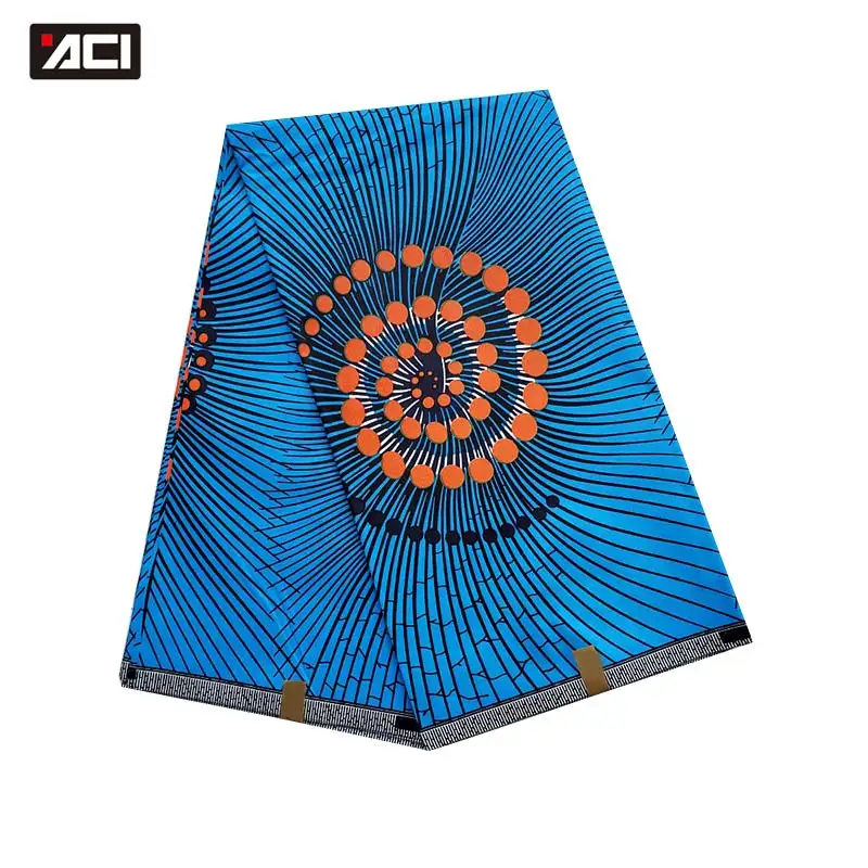 

ACI Free Shipping Veritable Wax Ankara African Wax Prints Fabric 6 Yards/Piece New Fashion Veritable Wax African Prints Fabric