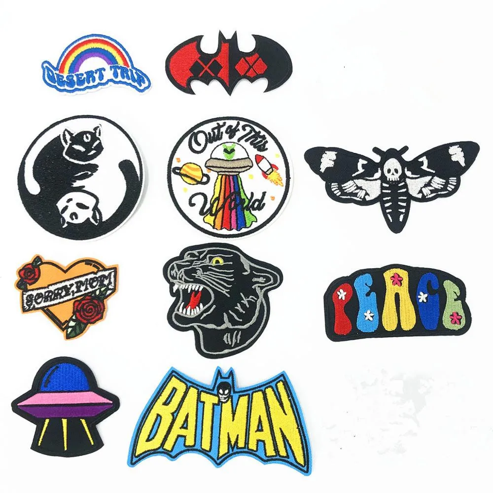 Новое поступление мира Радуга пицца Тигр Инь Янь кошки нашивки креативный значок