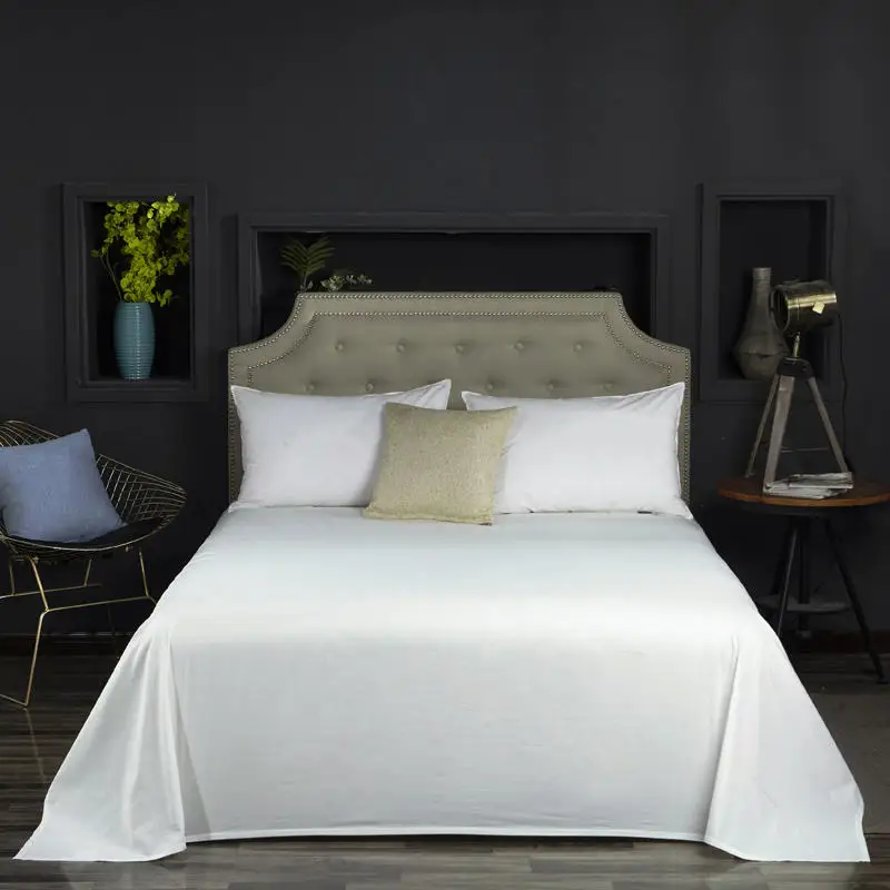 Высококачественный однотонный Комплект Простыни Из 3 предметов 500TC хлопок