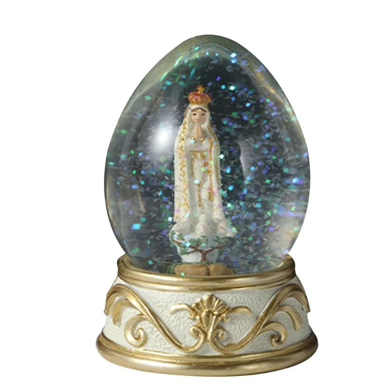 

Our Lady Religion Clear Crystal Ball Resin Craft Gift Home Ornament Decoration H051