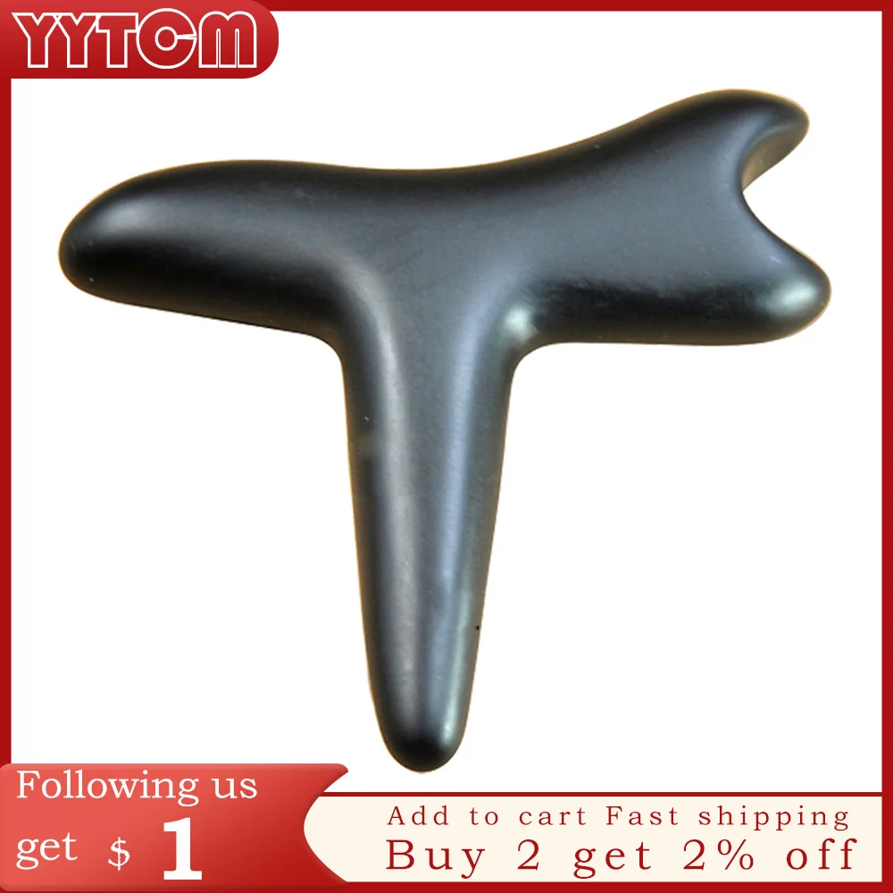 High quality! wholesale & retail Traditional Bian Needle therapy black bian stone massage cone (120mm)