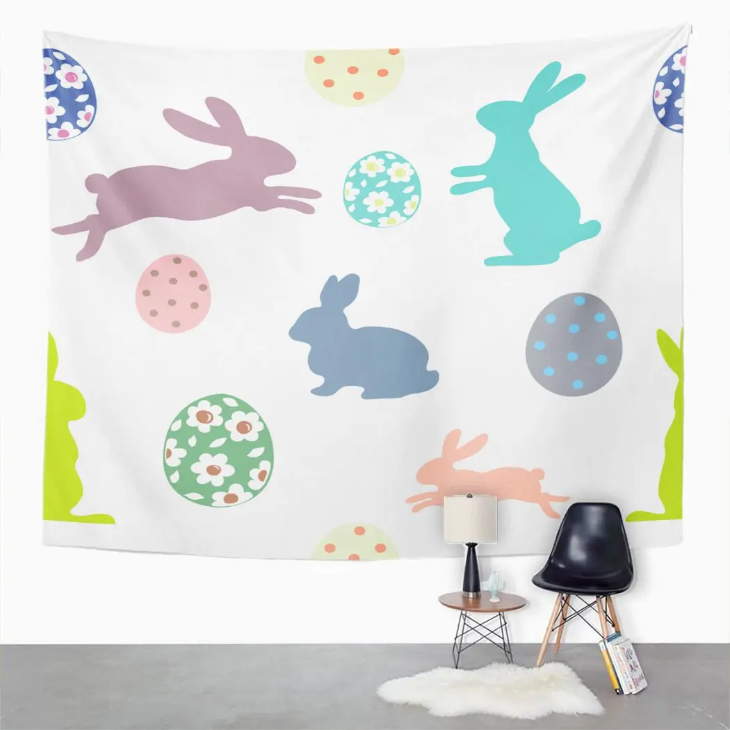 

Funny Tapestry Easter Bunnies Tapestry For Bedroom Room Decor Wall Hanging Wall Art Tapestry Picnic Mat Beach Towel Bed Cover