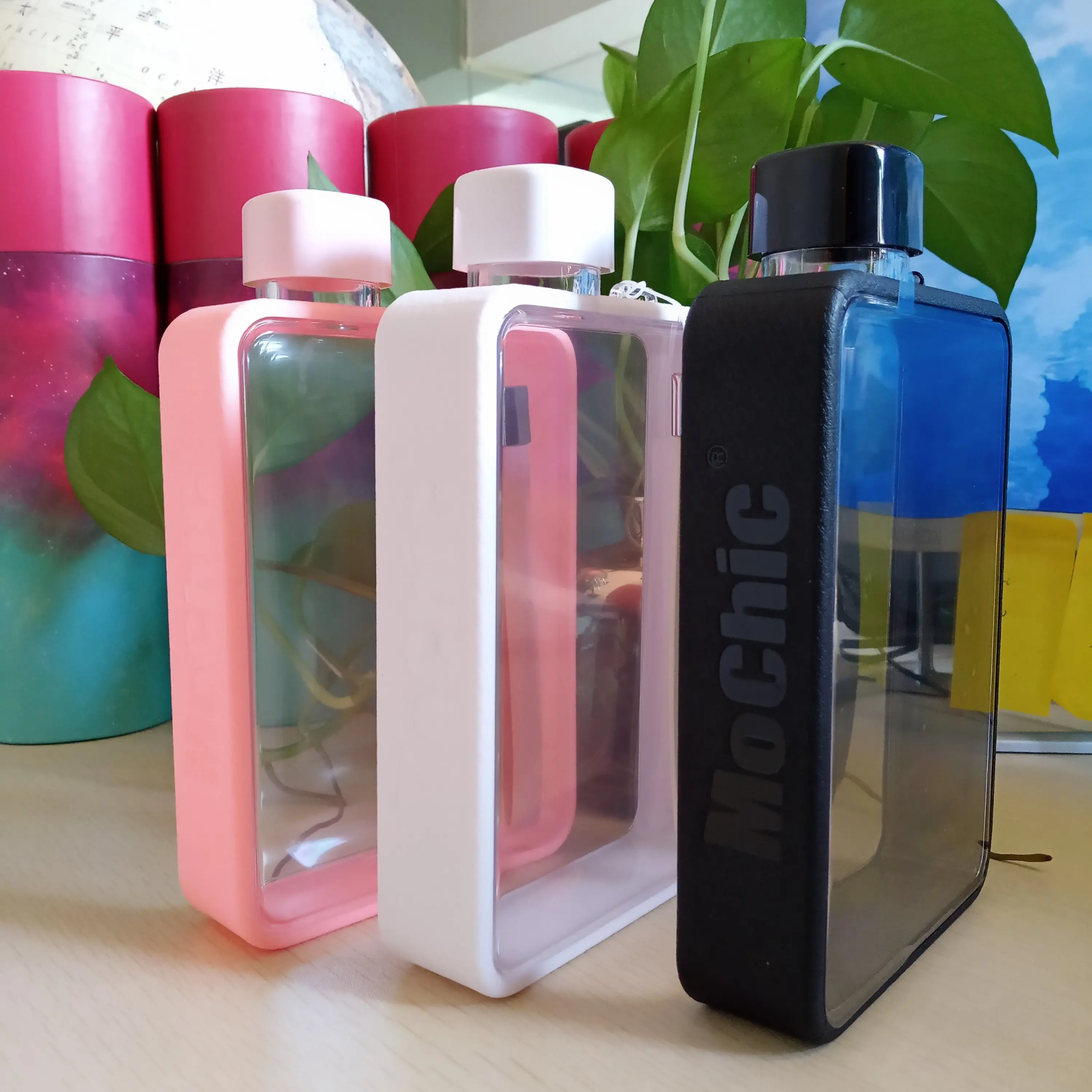 Индивидуальный Логотип прозрачная бутылка для воды чашка путешествий женская