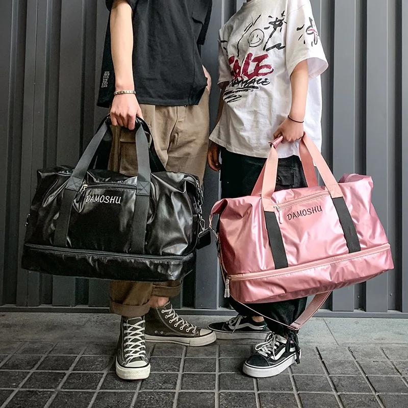 Женская сумка унисекс на плечо новинка 2019 большая Вместительная дорожная Спорт