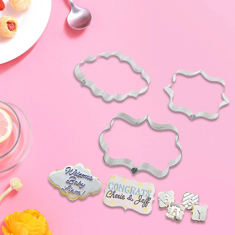 TTLIFE 3 шт./компл. Печенье Кондитерские инструменты Fondant Mold Нержавеющая сталь торт формочка, Инструменты для декорирования рамки аксессуары для выпечки