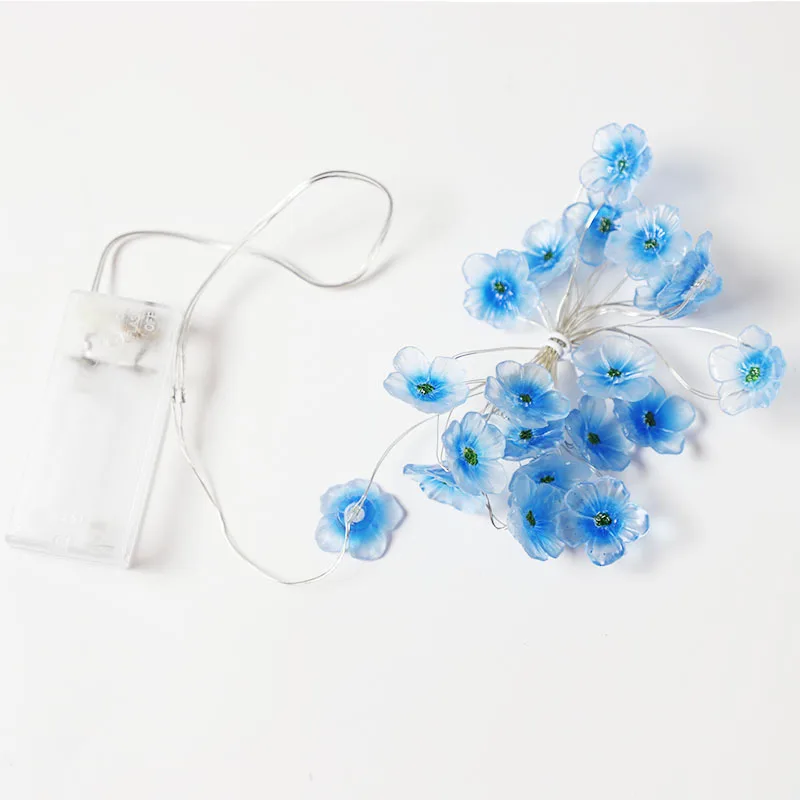 

Cherry Blossom LED String Garland Battery Powered LED String Fairy Lights for Wedding Christmas Bedroom Decoration