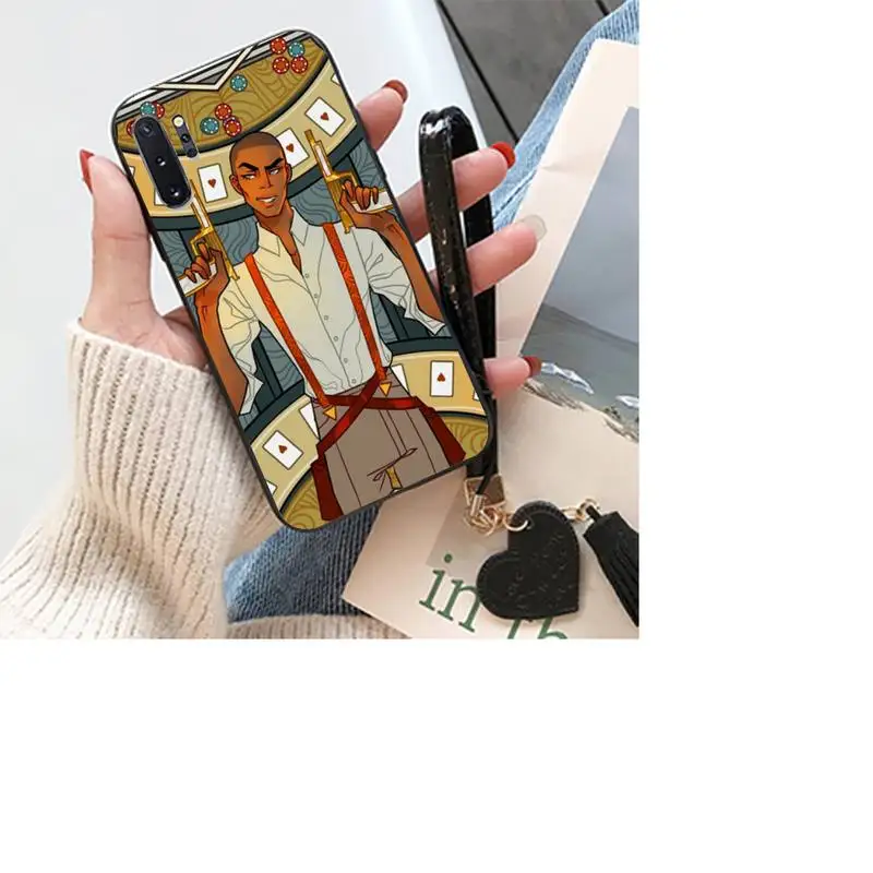 

ZFGHSHYQ Black Soft Silicone Six Of Crows Phone Case For Samsung S8 9 10 20 Plus Note 9 10 10plus 20 20ultra M21 30