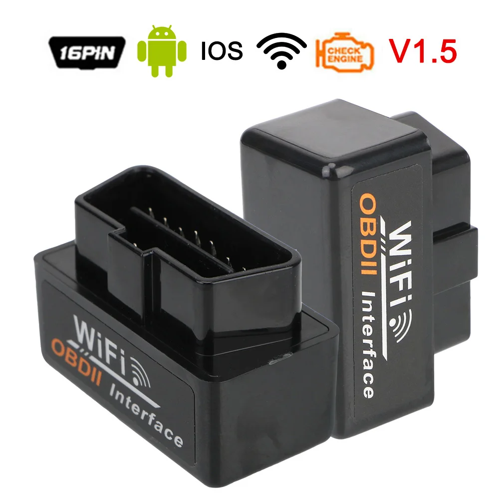 ELM327 V1.5 OBD2 автомобильный диагностический инструмент считыватель кодов Сканер OBD 2