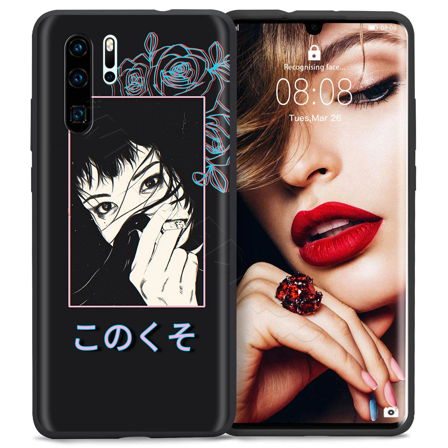 1 Webbedepp Sad аниме Vaporwave эстетическое чехол для Huawei P8 P9 P10 P20 P30 Lite Pro P Smart Z Mini - Цвет: 1