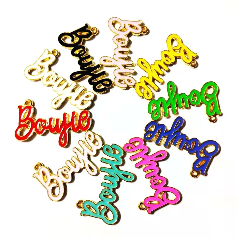 

10 шт. буквенные шармы boujie для женщин DIY ювелирные аксессуары L14