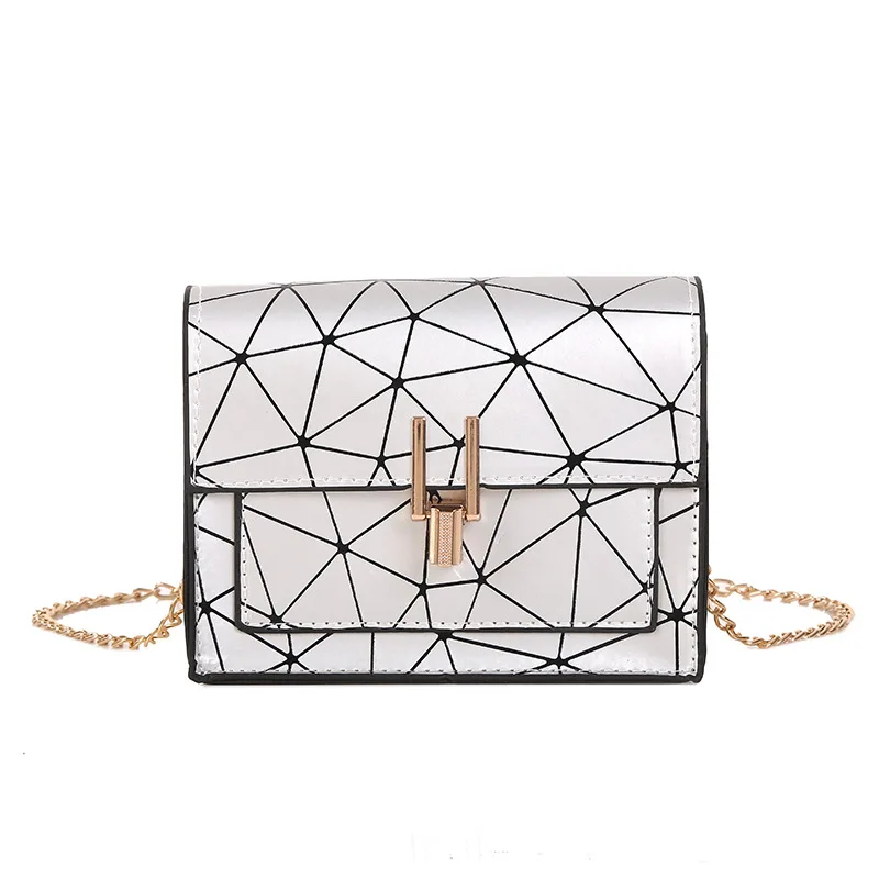 

Women Shoulder Bags 2021 Summer New Korean Version of The Messenger Bag Handbag Chain Wild Crack Printing Wild Shoulder Bag