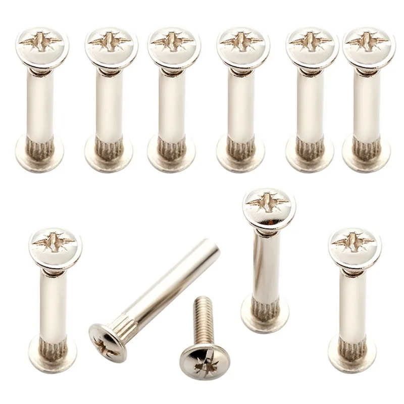 10 шт. никелированные крестовые встраиваемые женские винты стыковые заклепки