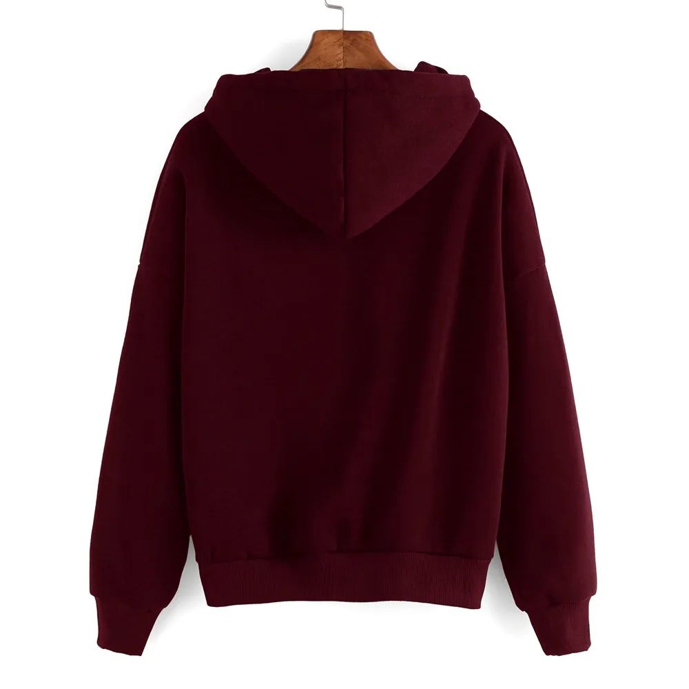 

Womens fingers than heart Long Sleeve Hoodie Sweatshirt solid color hoodie Pullover Tops Blouse Mode casual femme 2021