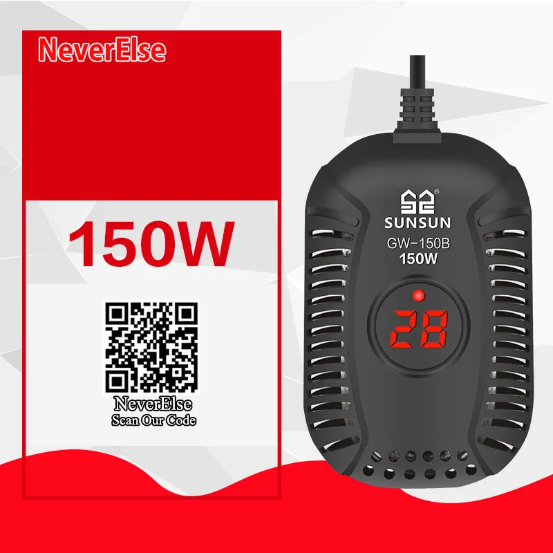 Round Model 150W Аквариумный Аквариум Черепаха нагреватель против перегрева, защитный корпус погружной нагревательный панель управления 20-34 Цельсия - Цвет: Round Model 150W