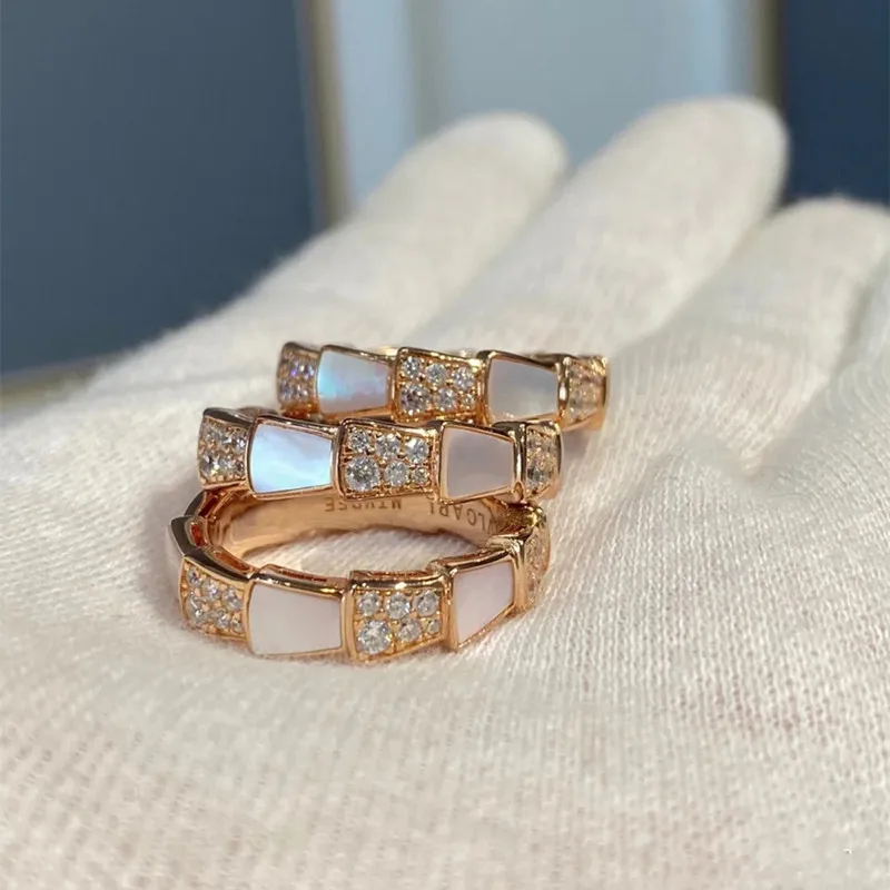 

High Quality 100% S925 Sterling Silver Women's Ring Spirit Snake Design Inlaid With Zircon Luxury Jewelry Fashion Trend