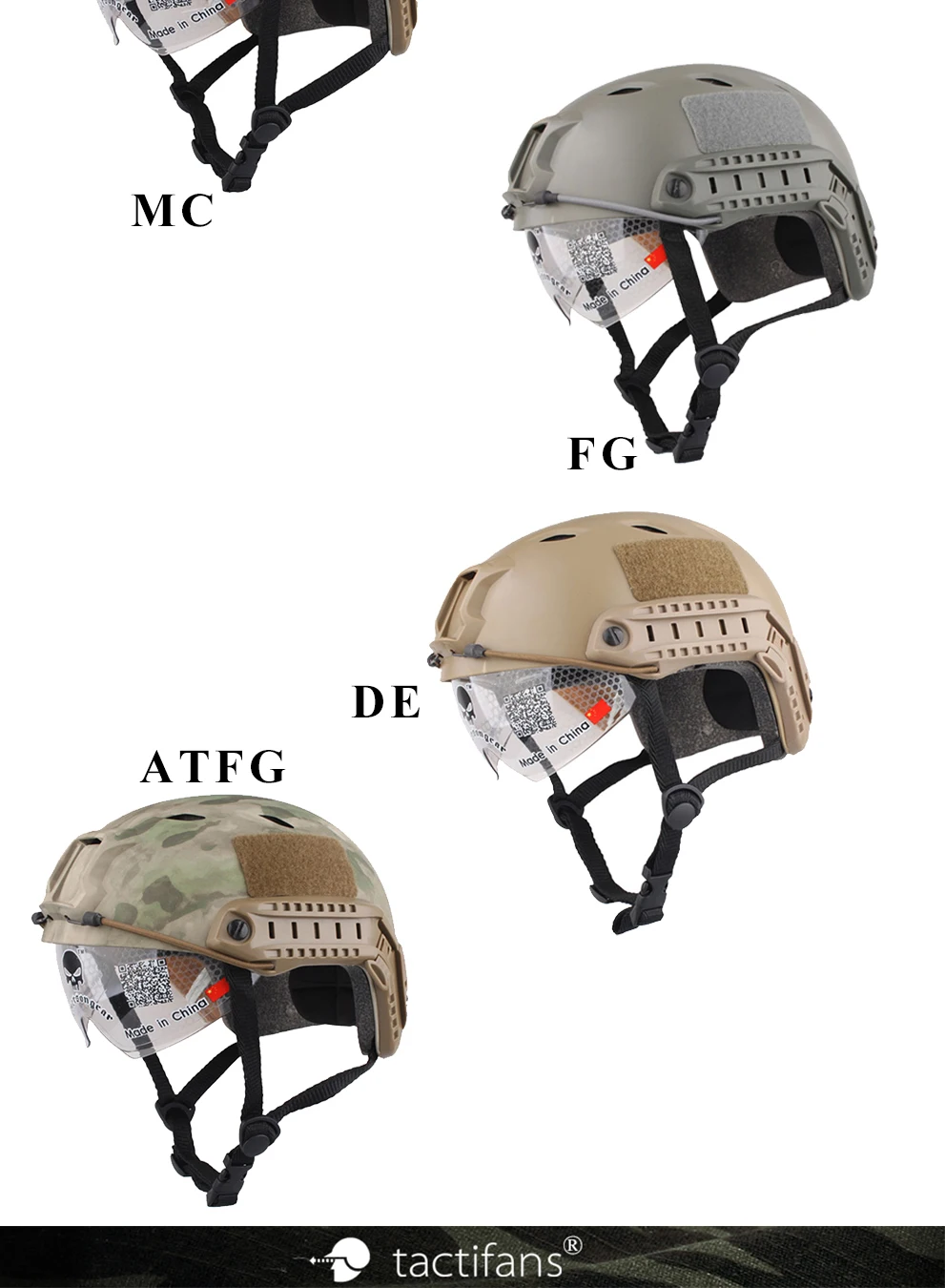 Emerson Быстрый Шлем с защитными Goggle Pararescue Jump BJ ТИП шлем военный тактический страйкбол шлем EM8818