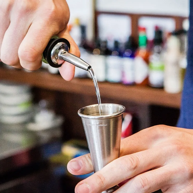 Мерный стаканчик из нержавеющей стали для приготовления коктейлей бармена вина