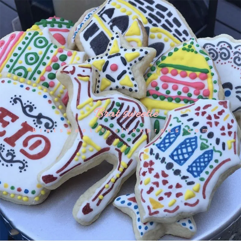 7 шт. Рамадан для нарезки печенья в виде Нержавеющая сталь вырезать конфеты пресс