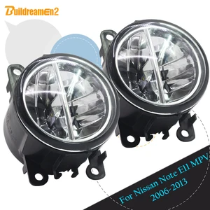 buildreamen2 for 2006 2013 nissan note e11 mpv car 4000lm led lamp fog light drl daytime running light white 12v 2 pieces free global shipping