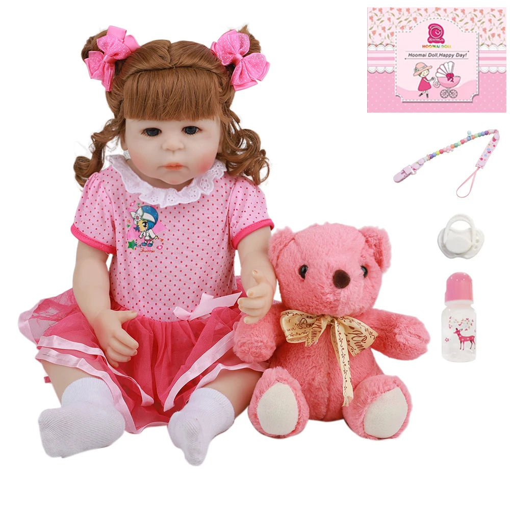 Горячая Распродажа ручная работа 19 дюймов силиконовая Детская кукла ToyAlive модная