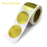 gold foil sticker embossed stamp blank certificate home holiday decoration self adhesive wall invitation note paper 500 pcs
