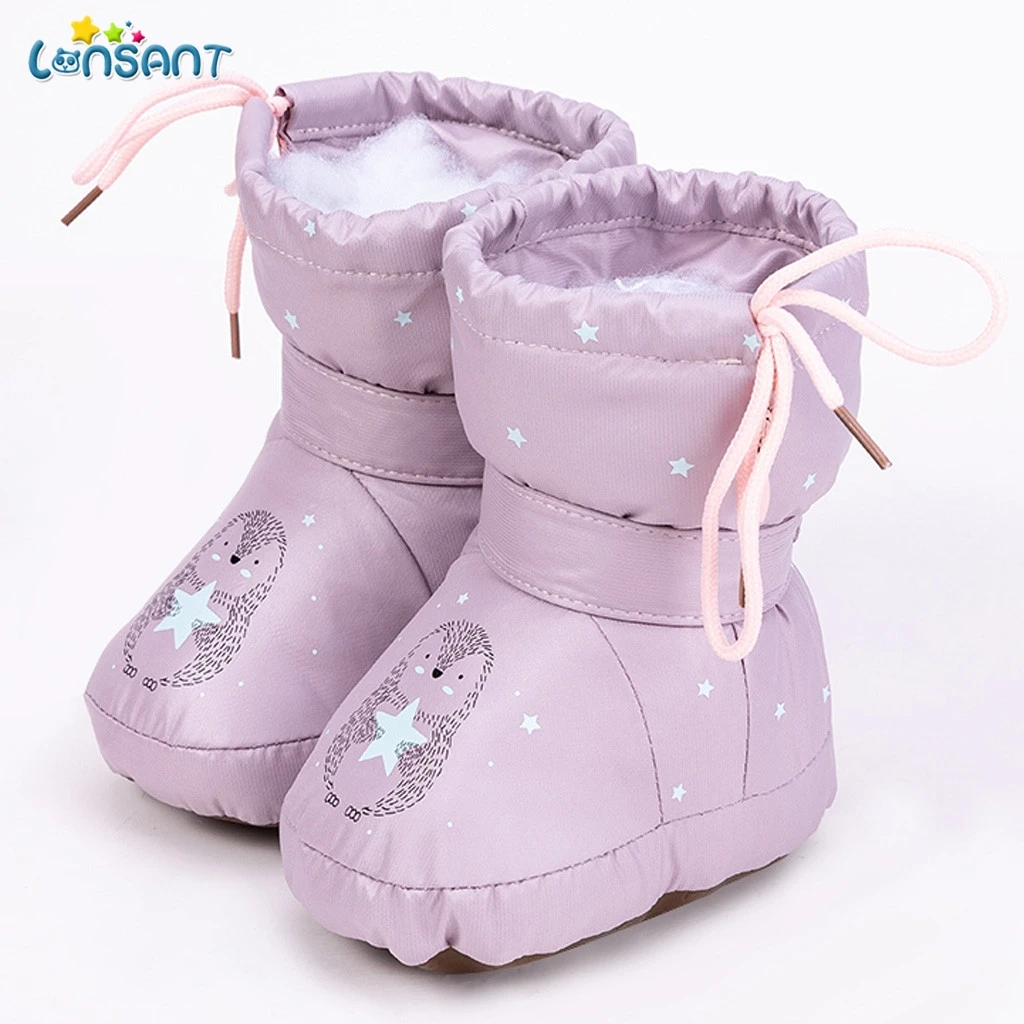 Зимние теплые ботинки для новорожденных на шнуровке N30 | Мать и ребенок