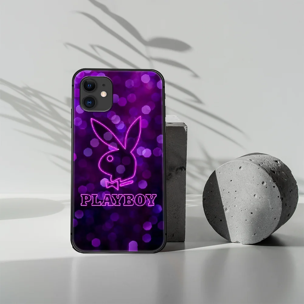 

Playboy Rabbit head Phone Case Cover Hull For iphone 5 5s se 2020 6 6s 7 8 12 mini plus X XS XR 11 PRO MAX black Waterproof 3D