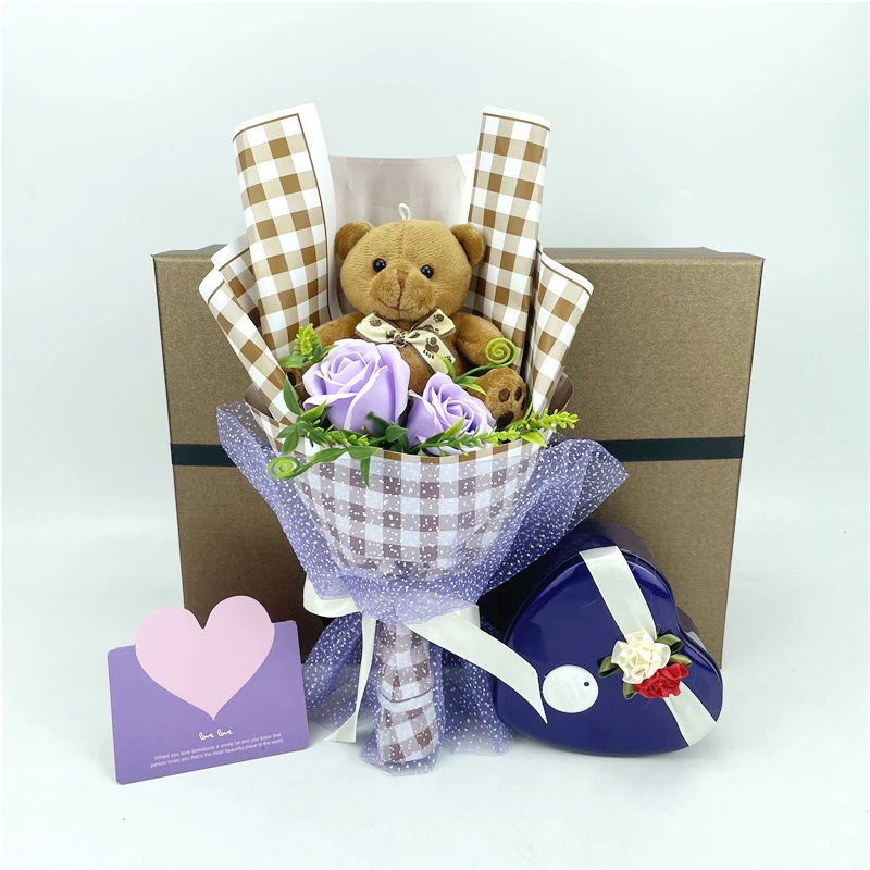 

Creative Cartoon Panda Owl Cat Bouquet Stuffed Animal Bouquet Wedding Home Decoration Birthday Valentine's Day Graduation Gift