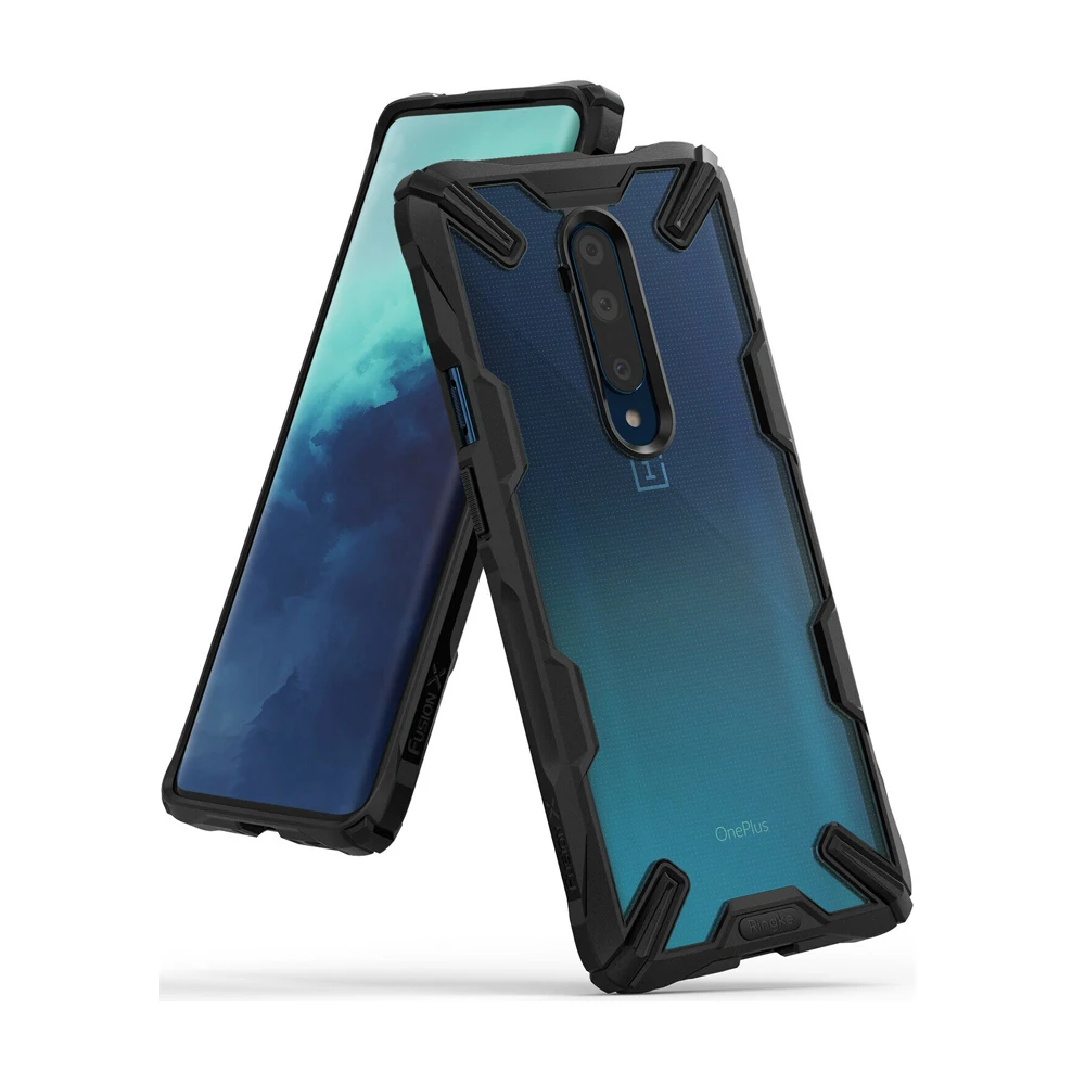 

Ringke Fusion X for Oneplus 7T Pro Case Clear PC Back and Soft TPU Frame Hybrid Heavy Duty Protection Cover