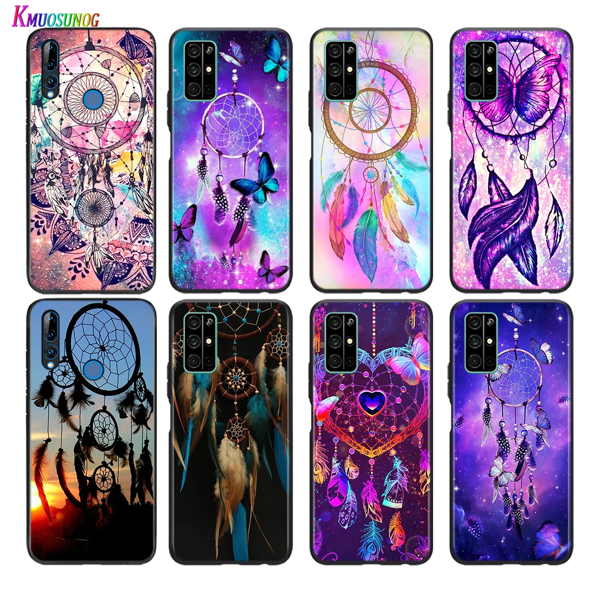 

Soft Black Cover The dream catcher mandala For Honor 30 30S V30 V20 9N 9S 9A 9C 20S 20E X10 20 7C Lite Pro Plus Phone Case