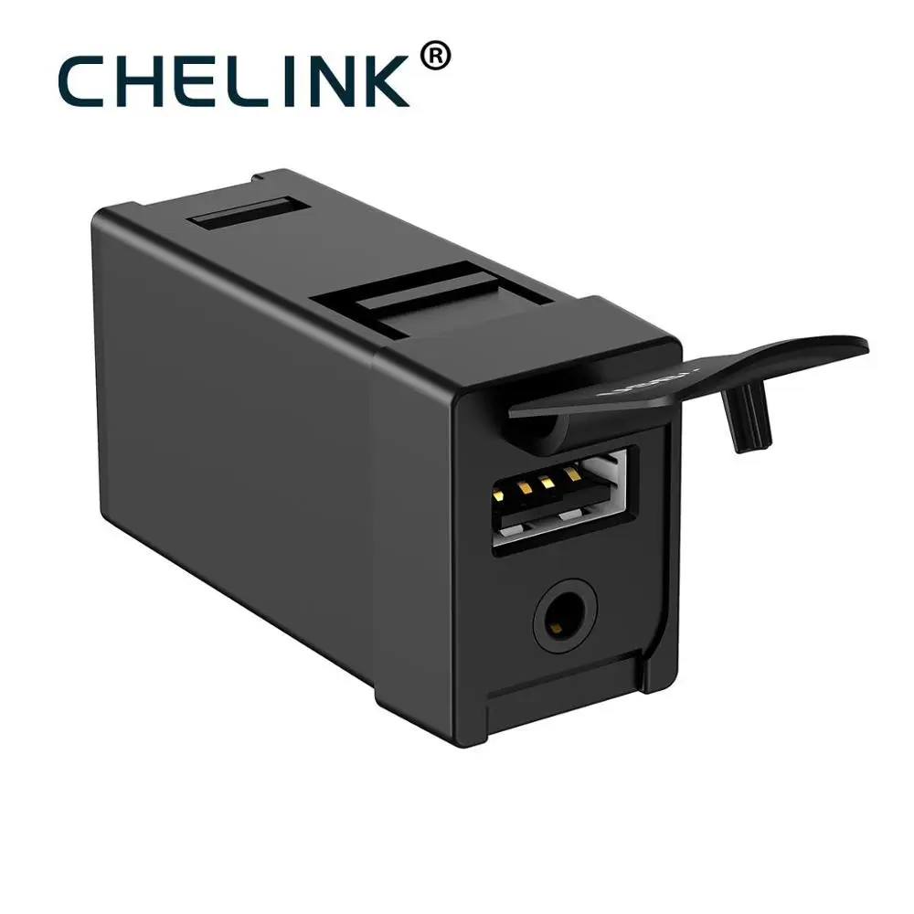 Автомобильное зарядное устройство CHELINK 5 в 3 а с USB и кабелем аудиоадаптер разъемом