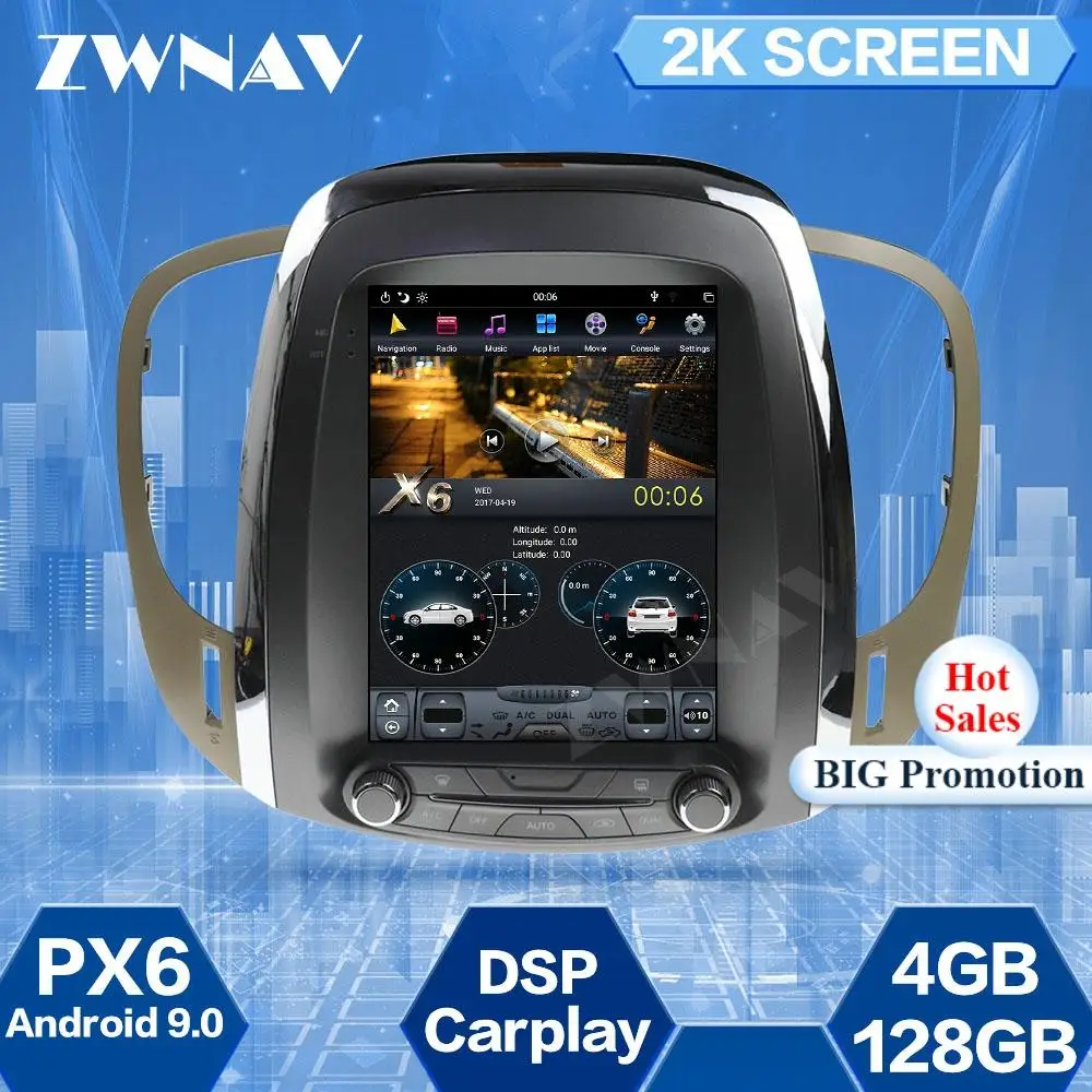 

128G Tesla Screen For 2007 2008 2009 2010 2011 2012 2013 2014 Buick lacrosse Android Unit Car Multimedia Player GPS Radio Stereo