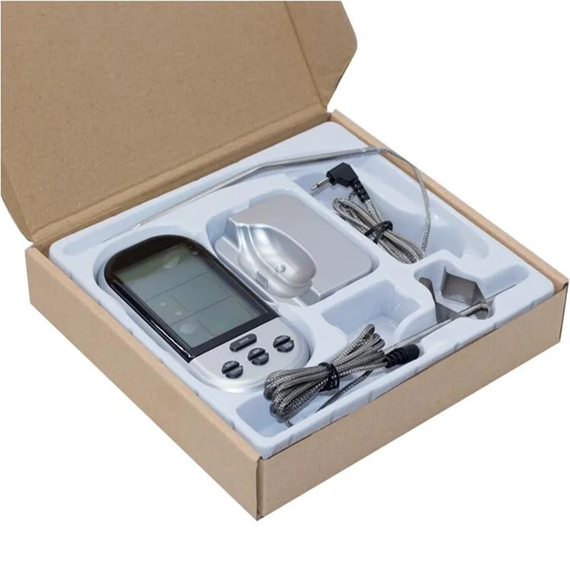 

Wireless Thermometer Dual Temperature Double Needles Barbecue BBQ Grilling Kitchen Thermometer Cooking Tools With Timer Alarm