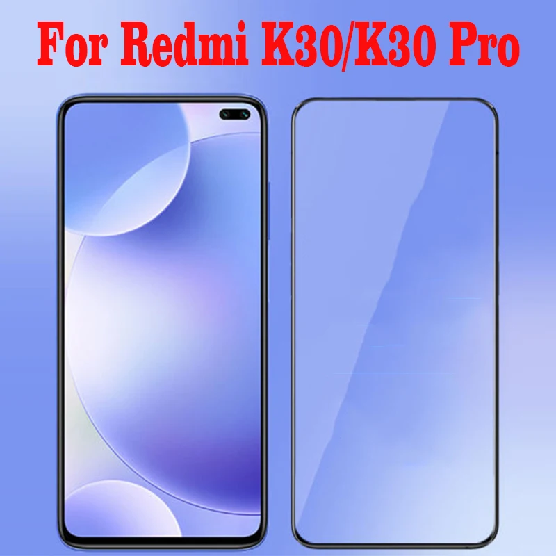 2 шт Полное клеевое закаленное стекло для Xiaomi Redmi K30 5G покрытие экрана Защитная