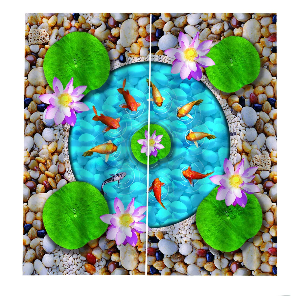 Каменный океан занавеска s детская Европейский 3D для гостиной затемненные Roaantic