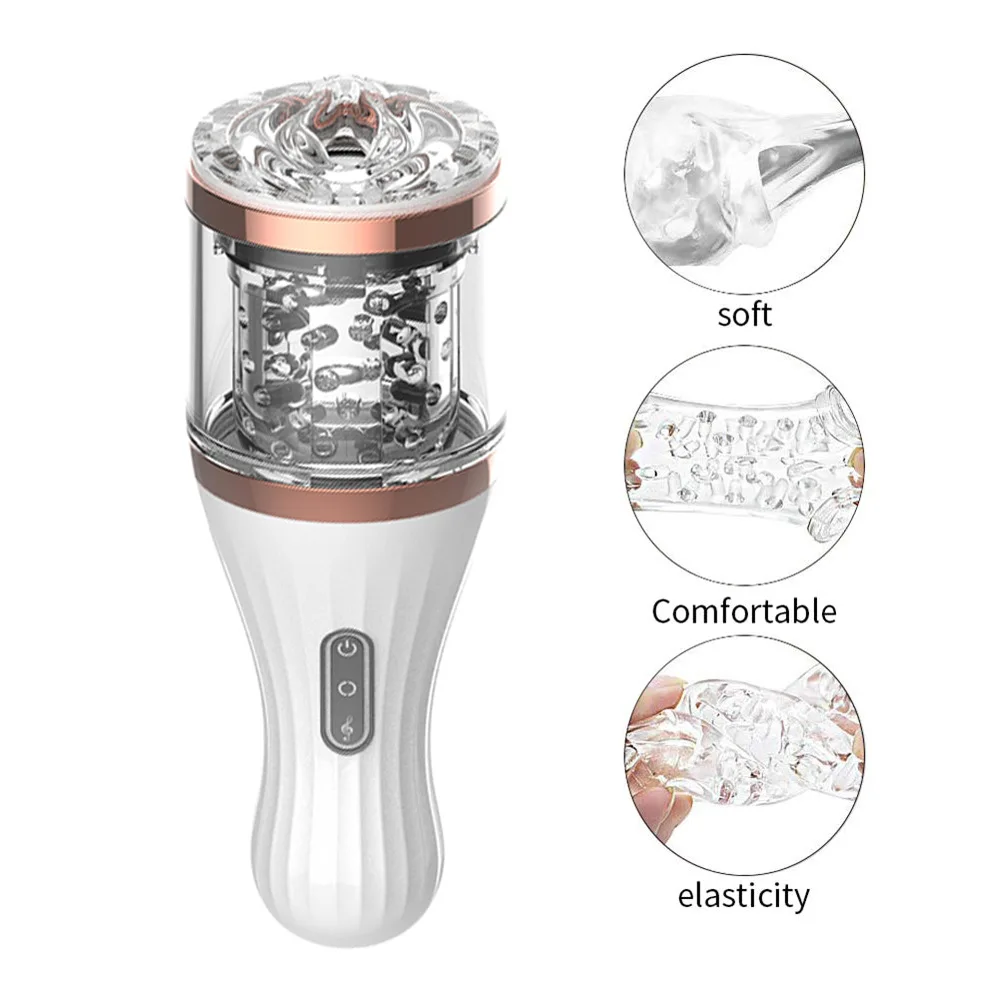 Мужской мягкий мастурбатор в виде влагалища прозрачный силиконовый без рук