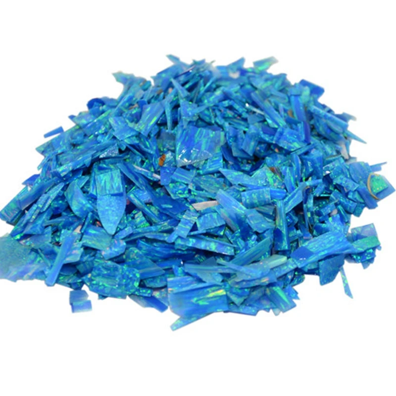 20 г/лот синтетический дробленый опал для искусственных ногтей синтетические