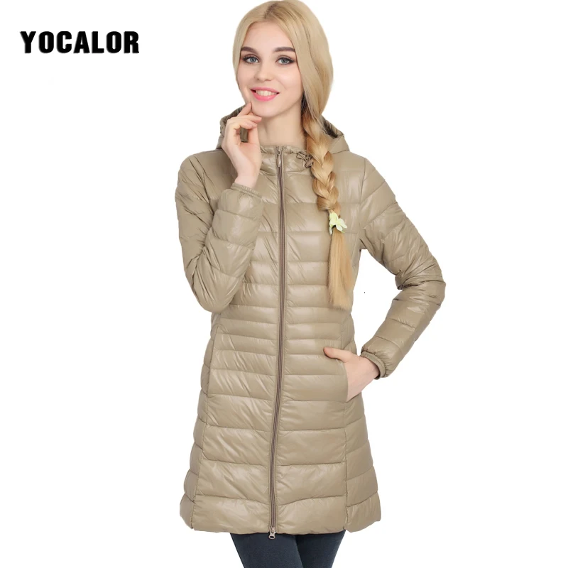 Новинка зимнее сверхлегкое пальто 7xl на 90% белом утином пуху женская верхняя