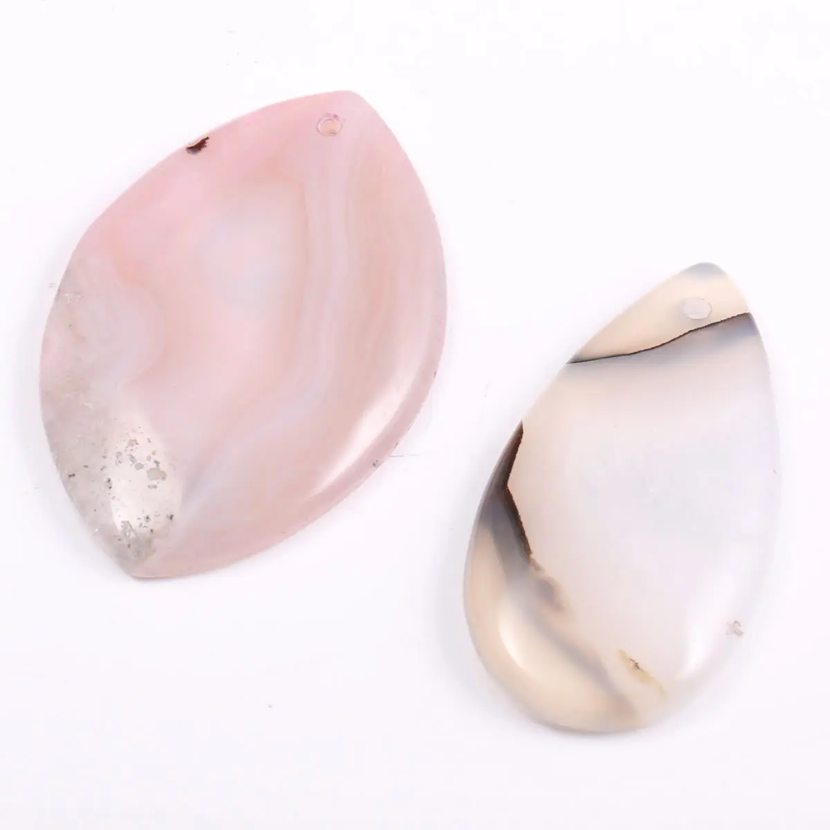 5 шт./лот Розовый Полосатый агаты кулон Рейки Исцеление натуральный камень