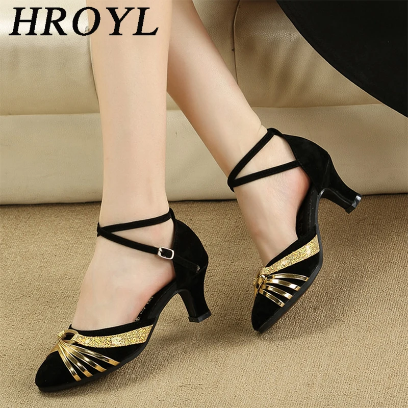 Новинка Женская обувь для латинских танцев Современные туфли с закрытым носком