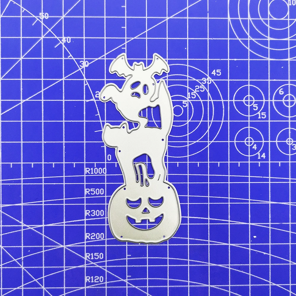 Металлическая режущая рамка для Хэллоуина тыква кошка трафареты скрапбукинга