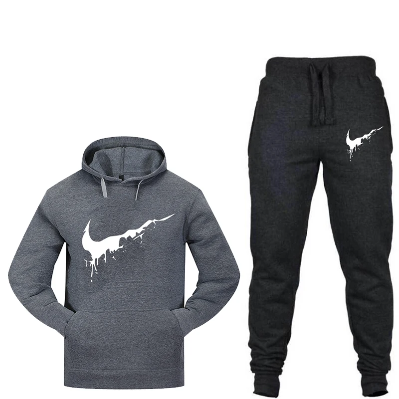 Новая мужская спортивная одежда для фитнеса весенне осенний костюм Мужской