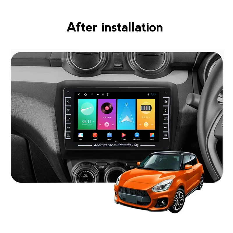 Система Android автомобильный радиоплеер мультимедийный Carplay IPS BT для Suzuki Swift 2016-2019 2020
