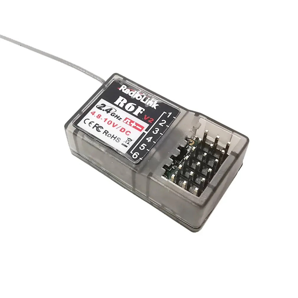 Radiolink R6F 2 4 ГГц 6-CH FHSS неотъемлемой приемник нейтральный Пластик для RC6GS RC4GS RC3S RC4G T8FB
